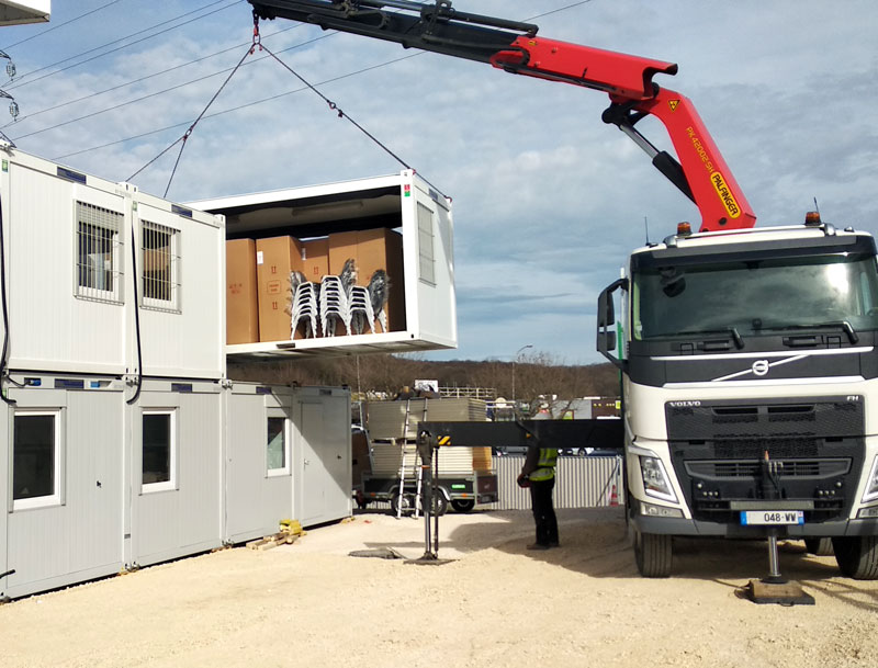 Grutage, transport et installation par nos équipes.